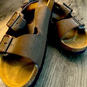 Birkenstocks Betula Brown Leather Sandals